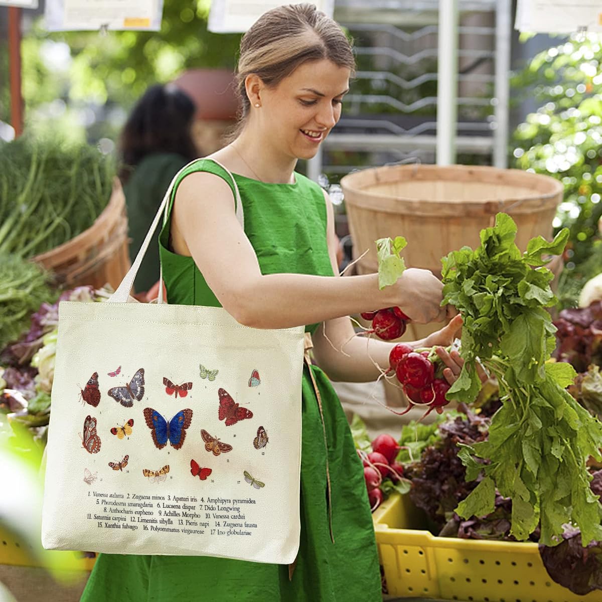 PALAY Canvas Tote Bag Large Bookbag Creative Butterfly Print Tote Bag Zip Lock Grocery Bag Shopping Bag Reusable and Washable Canvas Hand Bag for Girls Women PALAY Canvas Tote Bag Large Bookbag Creative Butterfly Print Tote Bag Zip Lock Grocery Bag Shopping Bag Reusable and Washable Canvas Hand Bag for Girls Women